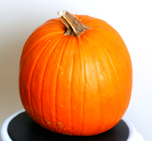 本物のかぼちゃ「大」（直径25cmほど）でハロウィンランタンを作ってみた